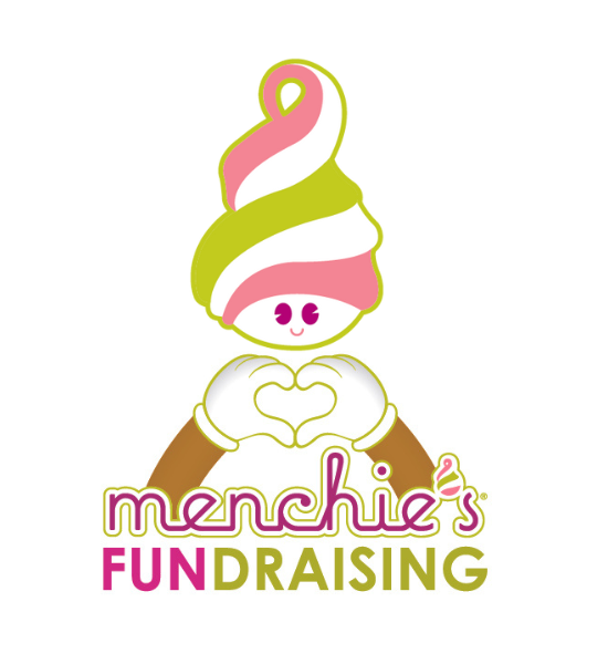 Menchie's Fundraising character making a heart