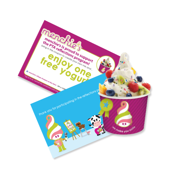 Menchie's coupons, certificates, and reading charts
